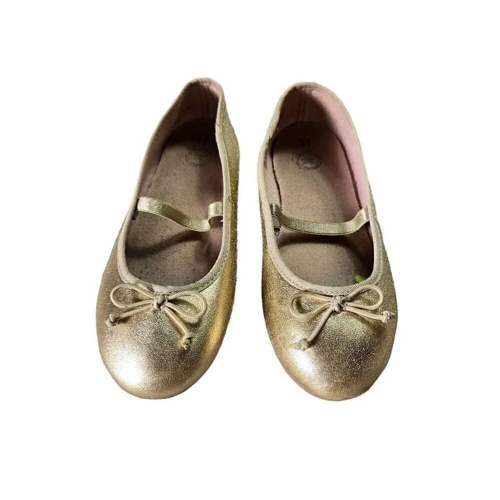 Wonder Nation gold slip-on Girls shoes 11